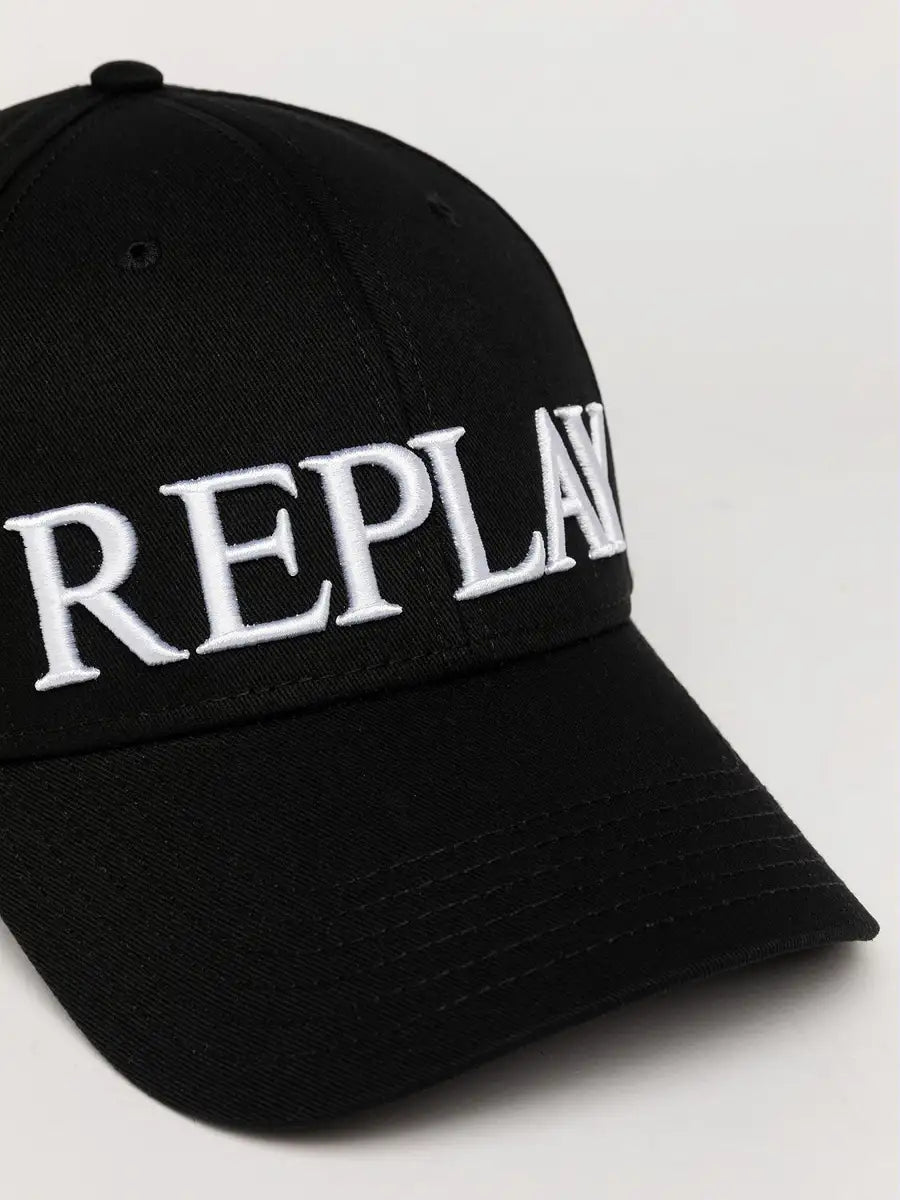 GORRA CON LOGO BORDADO - NEGRO - REPLAY | AX4308.001.A0113