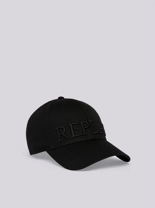 GORRA CON LOGO BORDADO - NEGRO - REPLAY | AX4308.001.A0113