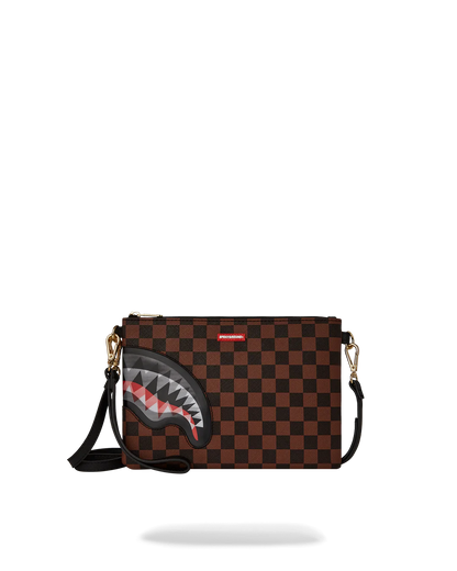 BOLSO POCHETTE CONVERTIBLE BANDOLERA LENTICULAR EFFECTS CROSSOVER CLUTCH - MARRON - SPRAYGROUND | 910B6524NSZ