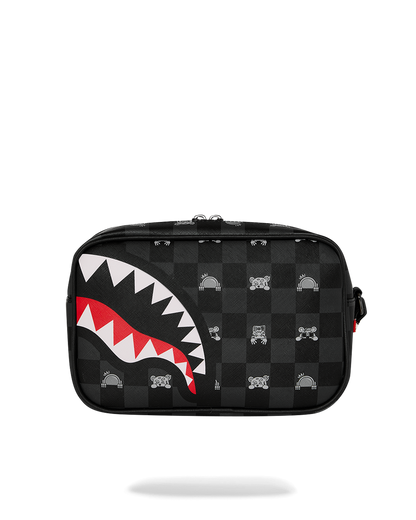 NECESER GRAY PEEKING CHARACTER CHECK TOILETRY - NEGRO - SPRAYGROUND | 910B8914NSZ
