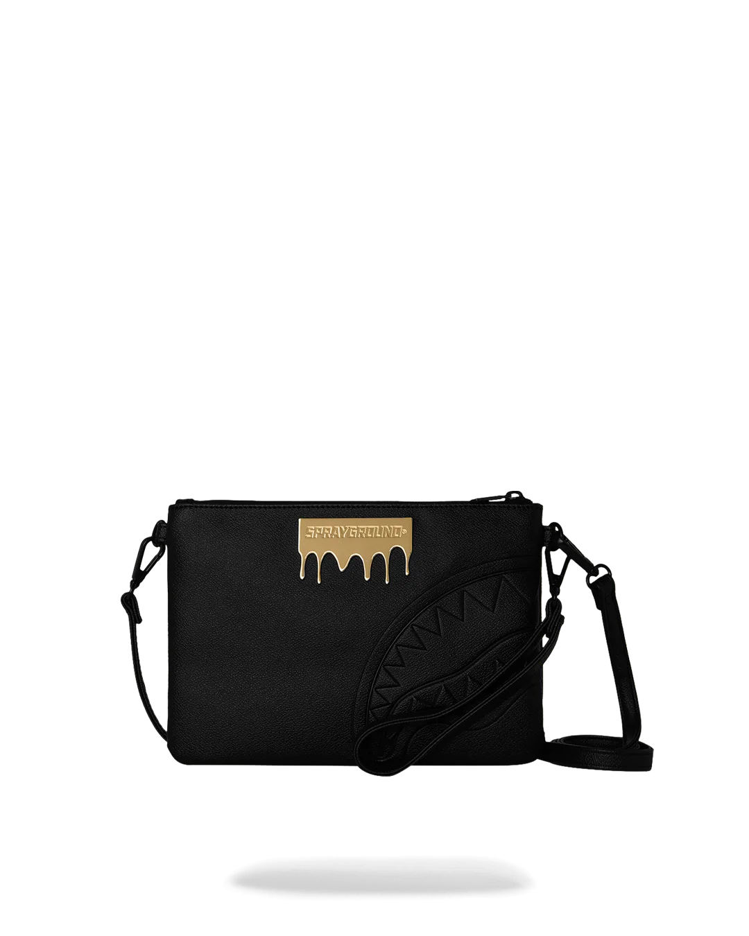 BOLSO POCHETTE CONVERTIBLE BANDOLERA GOLD BRICK DRIP CROSSOVER CLUTCH - NEGRO- SPRAYGROUND | 910B9044NSZ
