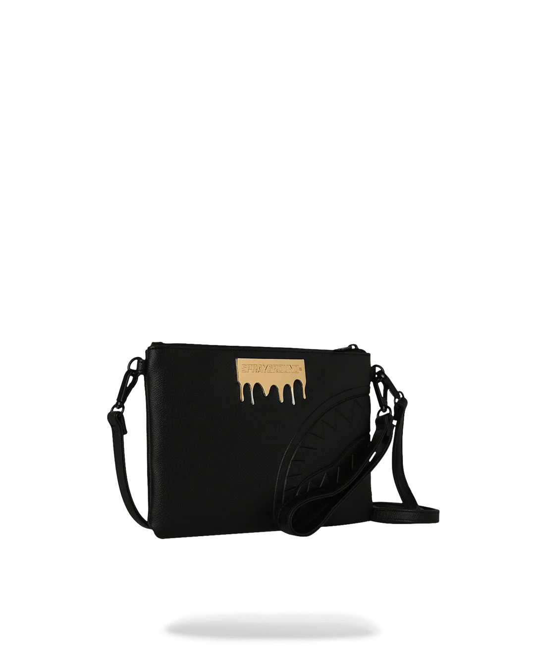 BOLSO POCHETTE CONVERTIBLE BANDOLERA GOLD BRICK DRIP CROSSOVER CLUTCH - NEGRO- SPRAYGROUND | 910B9044NSZ