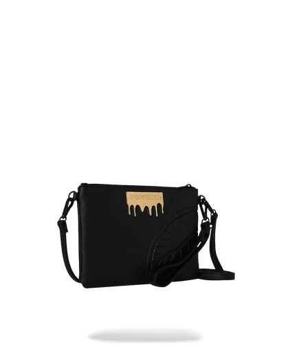 BOLSO POCHETTE CONVERTIBLE BANDOLERA GOLD BRICK DRIP CROSSOVER CLUTCH - NEGRO- SPRAYGROUND | 910B9044NSZ