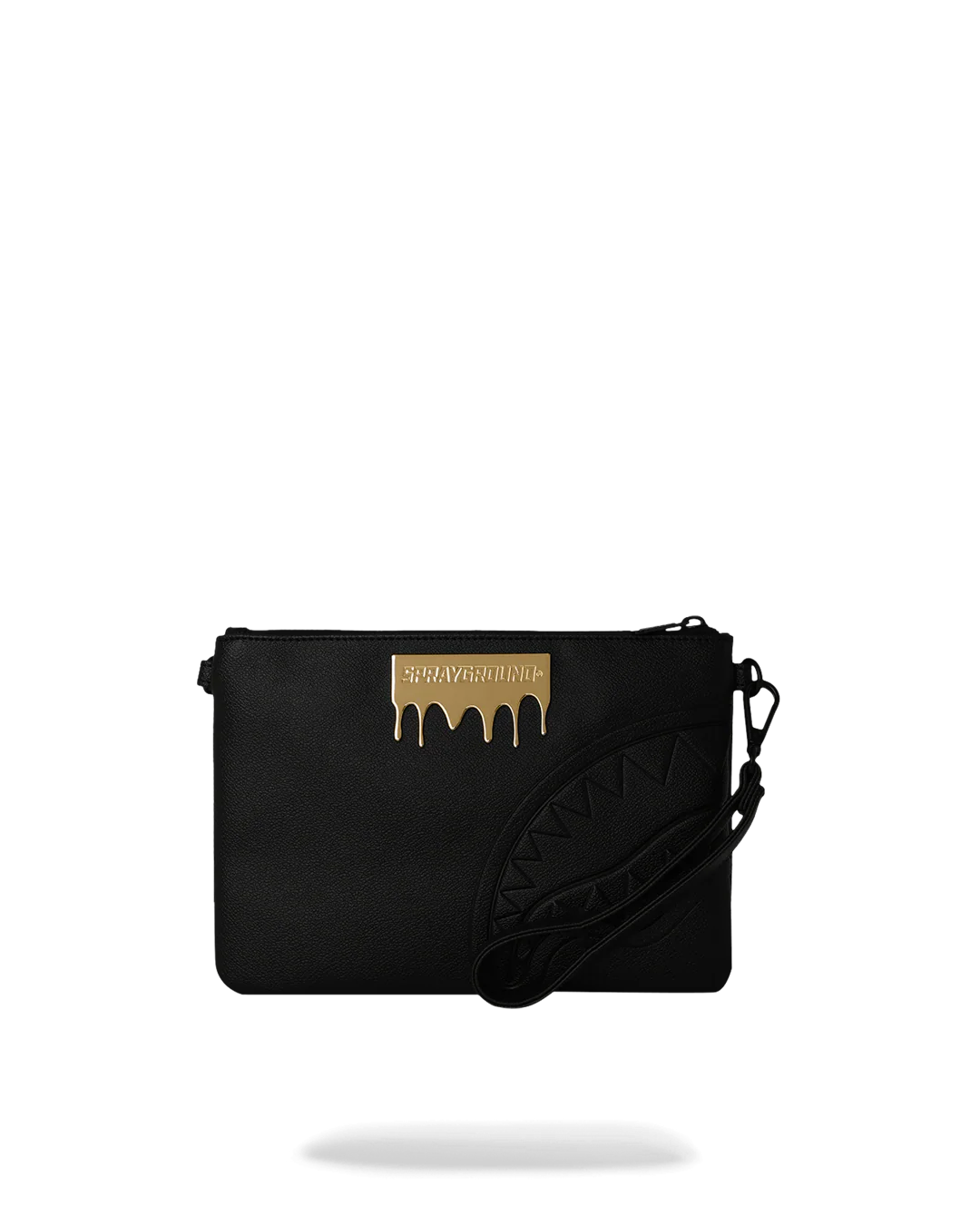 BOLSO POCHETTE CONVERTIBLE BANDOLERA GOLD BRICK DRIP CROSSOVER CLUTCH - NEGRO- SPRAYGROUND | 910B9044NSZ