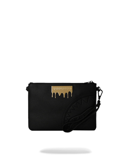 BOLSO POCHETTE CONVERTIBLE BANDOLERA GOLD BRICK DRIP CROSSOVER CLUTCH - NEGRO- SPRAYGROUND | 910B9044NSZ