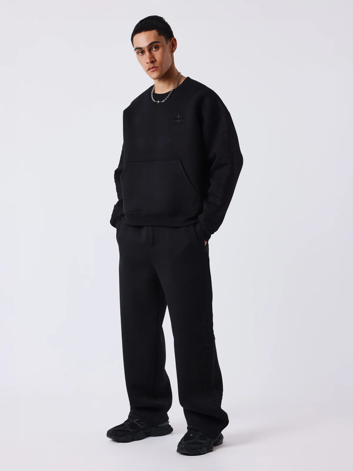 PANTALÓN CHANDAL NEOPRENO - NEGRO - PROJECT X PARIS | PXP-2644206_BK