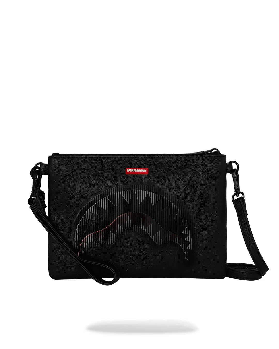 BOLSO POCHETTE CONVERTIBLE BANDOLERA DISAPPEARING SHARK CROSSOVER CLUTCH - NEGRO - SPRAYGROUND | 910B9515NSZ