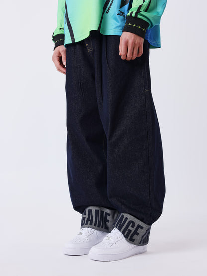 PANTALÓN VAQUERO CON DOBLADILLO CLASSY - AZUL - PROJECT X PARIS | PXP 2694476_JB