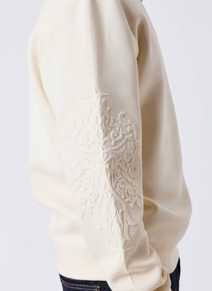 SUDADERA CUELLO REDONDO CON RELIEVE - BEIGE - PROJECT X PARIS | PXP-2622325-CC