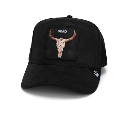 GORRA TRUCKER TORO "THE SUEDE SKULL" - NEGRO - GOORIN BROS THE FARM ANIMALS | 101-2125