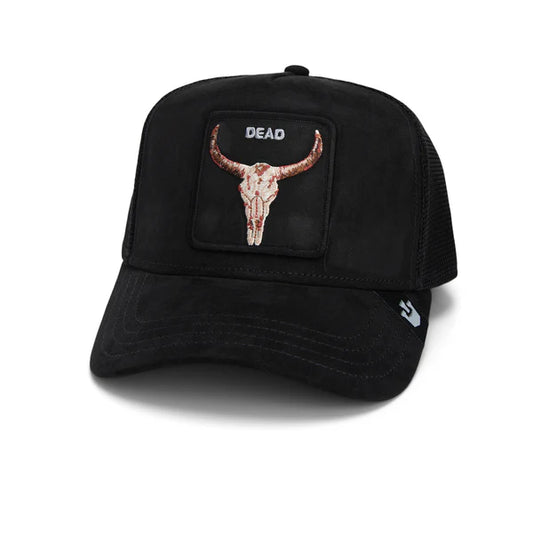 GORRA TRUCKER TORO "THE SUEDE SKULL" - NEGRO - GOORIN BROS THE FARM ANIMALS | 101-2125
