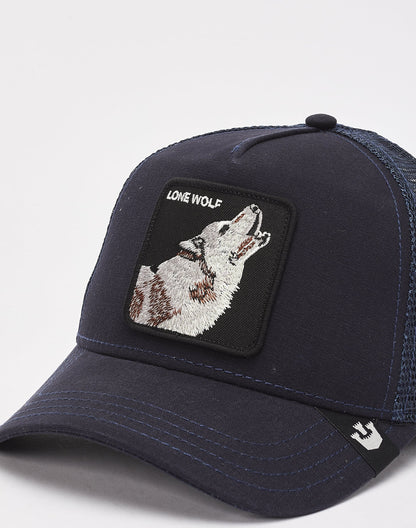 GORRA TRUCKER LOBO "THE LONE WOLF" - AZUL MARINO - GOORIN BROS THE FARM ANIMALS | 101-0389