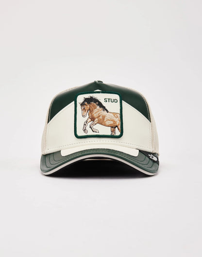 GORRA TRUCKER CABALLO "MOTO STUD" - VERDE / BLANCO - GOORIN BROS THE FARM ANIMALS | 101-1689