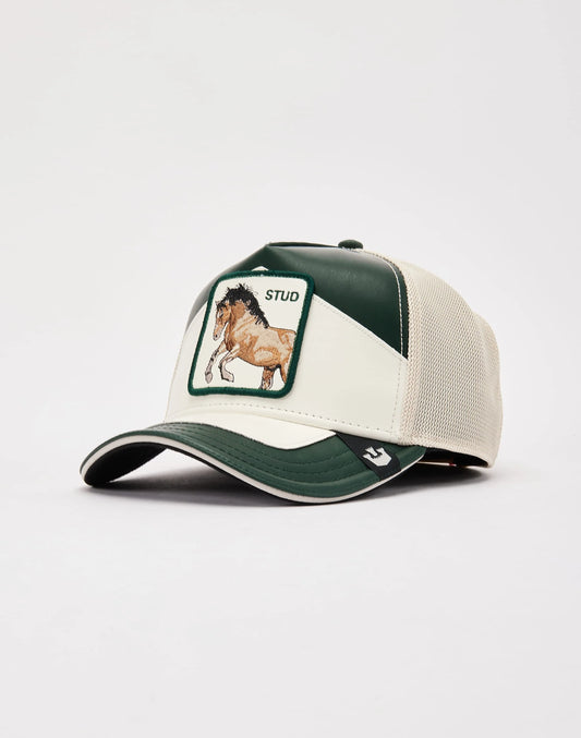 GORRA TRUCKER CABALLO "MOTO STUD" - VERDE / BLANCO - GOORIN BROS THE FARM ANIMALS | 101-1689