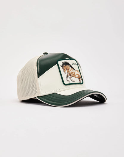 GORRA TRUCKER CABALLO "MOTO STUD" - VERDE / BLANCO - GOORIN BROS THE FARM ANIMALS | 101-1689