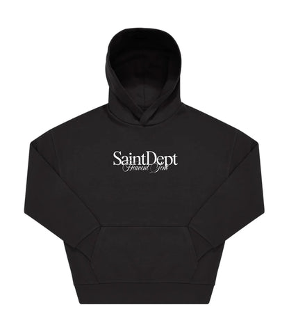 SUDADERA CON CAPUCHA "HEAVEN" - NEGRO - SAINT DEPT