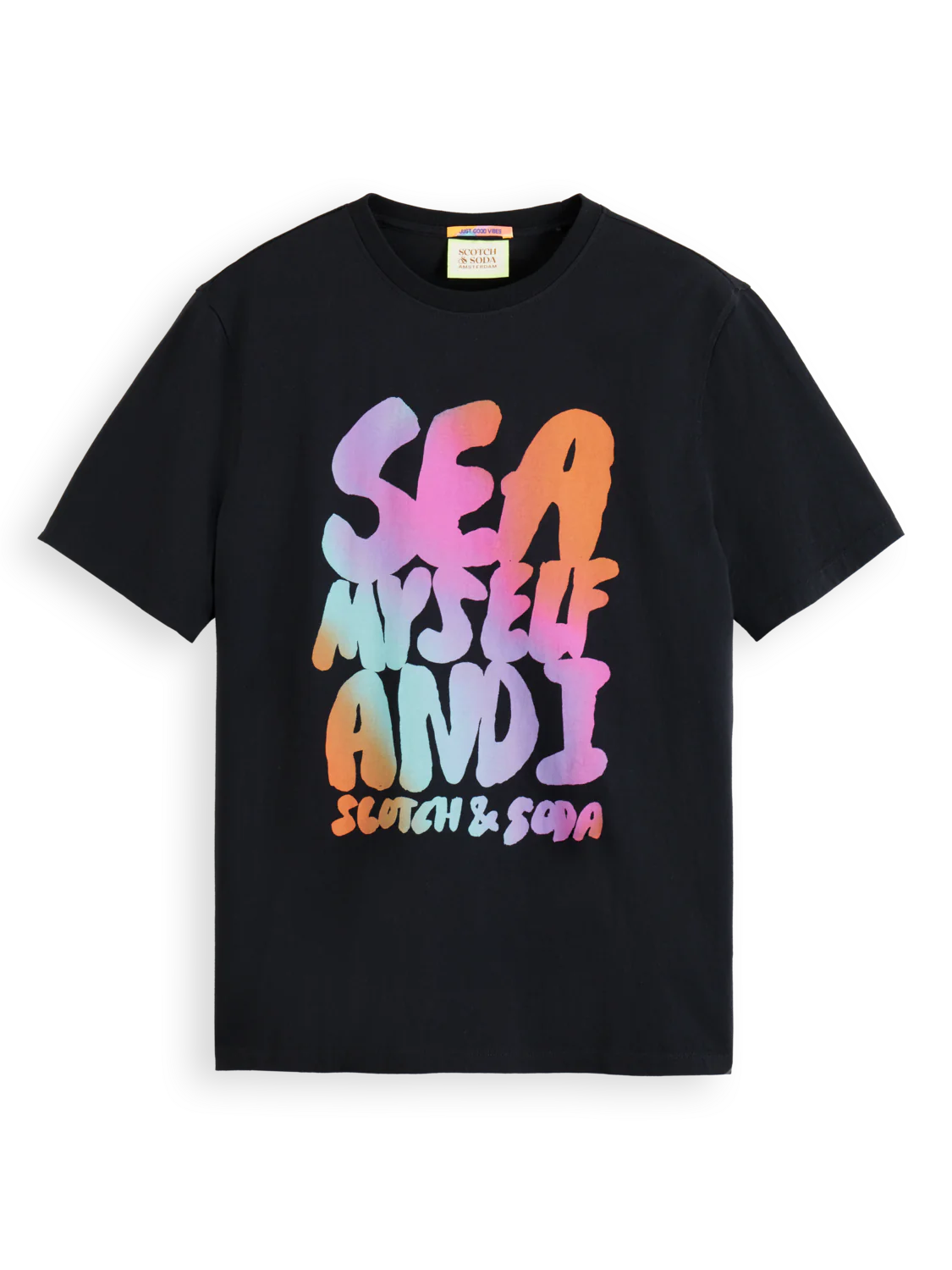 CAMISETA CON ESTAMPADO - NEGRO - SCOTCH & SODA | 175636