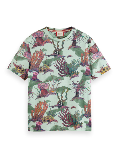 CAMISETA CON ESTAMPADO INTEGRAL - ARRECIFE DE CORAL - SCOTCH & SODA | 177101-7206