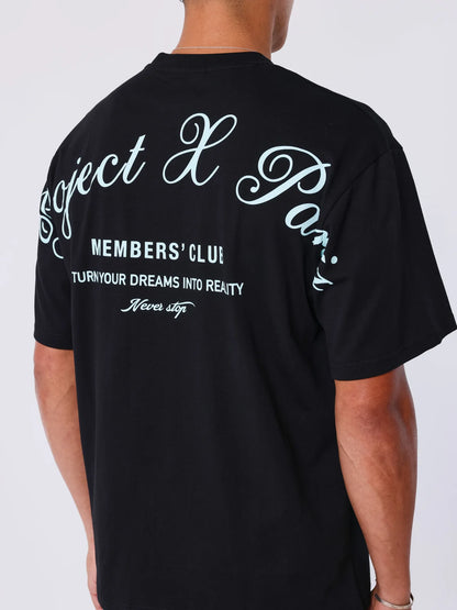 CAMISETA PXP MEMBER´S CLUB - NEGRO - PROJECT X PARIS | 2512023_BK
