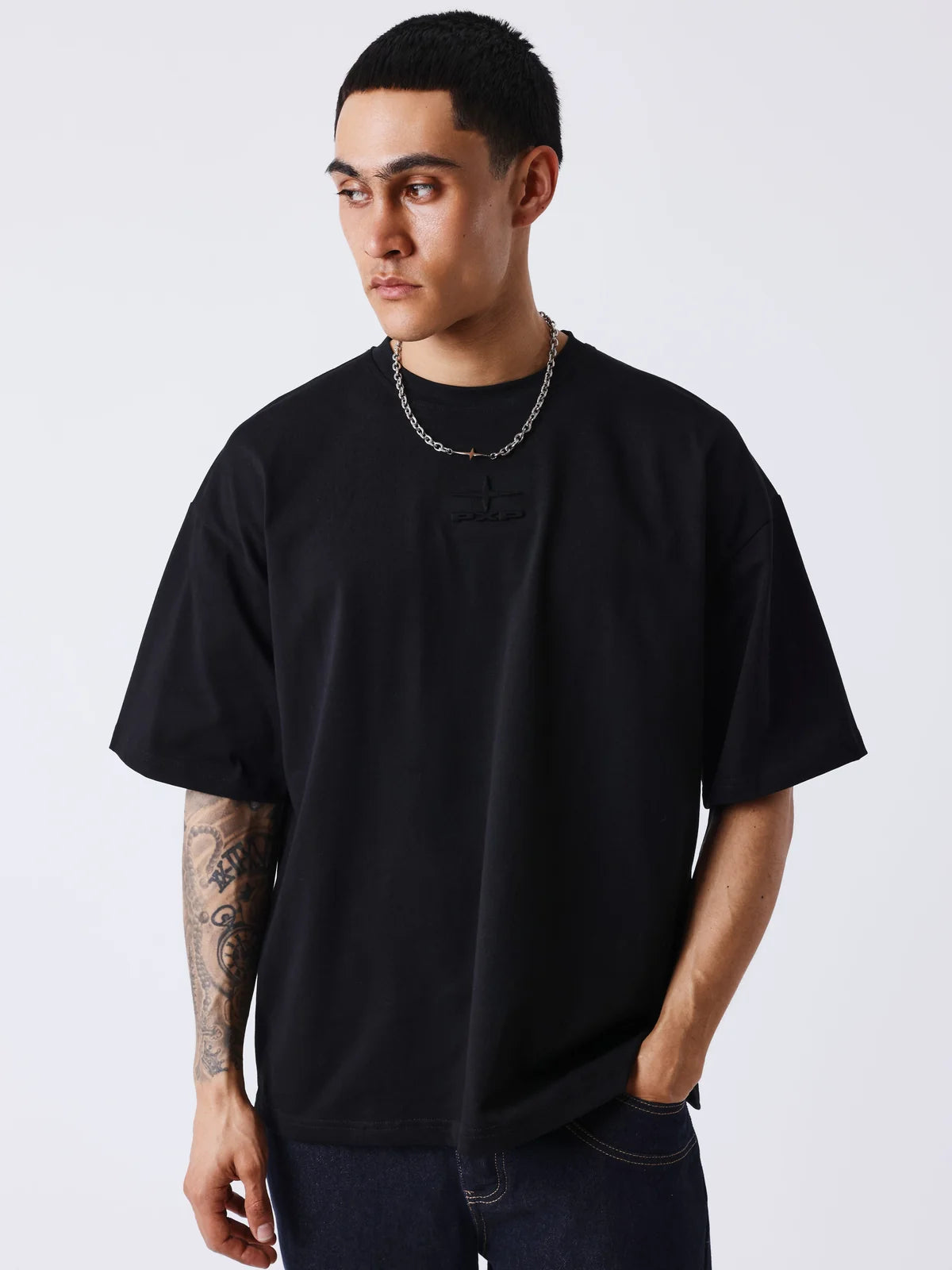 CAMISETA CON RELIEVE - NEGRO - PROJECT X PARIS | 2611143_BK