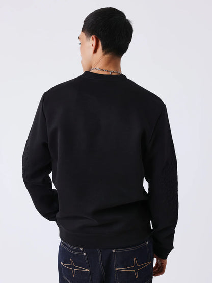 SUDADERA CUELLO REDONDO CON RELIEVE - NEGRO - PROJECT X PARIS | PXP-2622325-BK