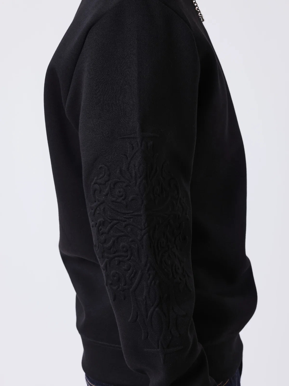 SUDADERA CUELLO REDONDO CON RELIEVE - NEGRO - PROJECT X PARIS | PXP-2622325-BK