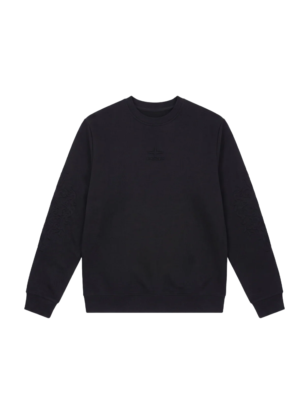 SUDADERA CUELLO REDONDO CON RELIEVE - NEGRO - PROJECT X PARIS | PXP-2622325-BK