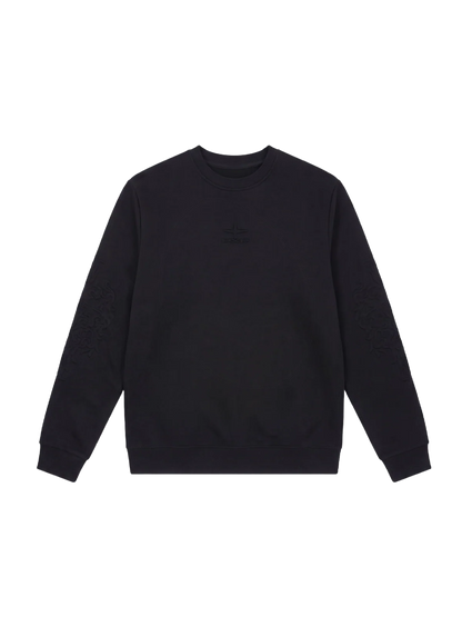 SUDADERA CUELLO REDONDO CON RELIEVE - NEGRO - PROJECT X PARIS | PXP-2622325-BK