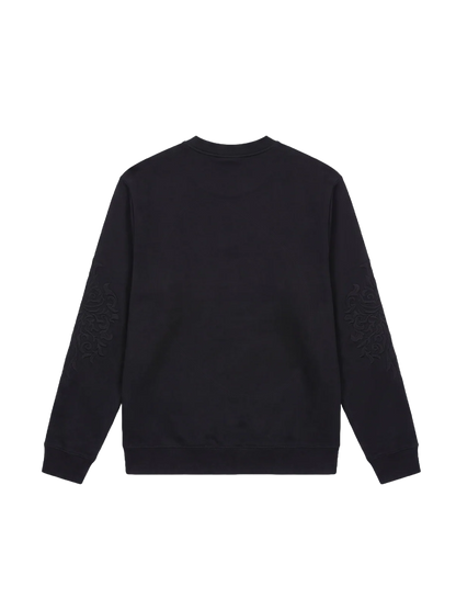 SUDADERA CUELLO REDONDO CON RELIEVE - NEGRO - PROJECT X PARIS | PXP-2622325-BK