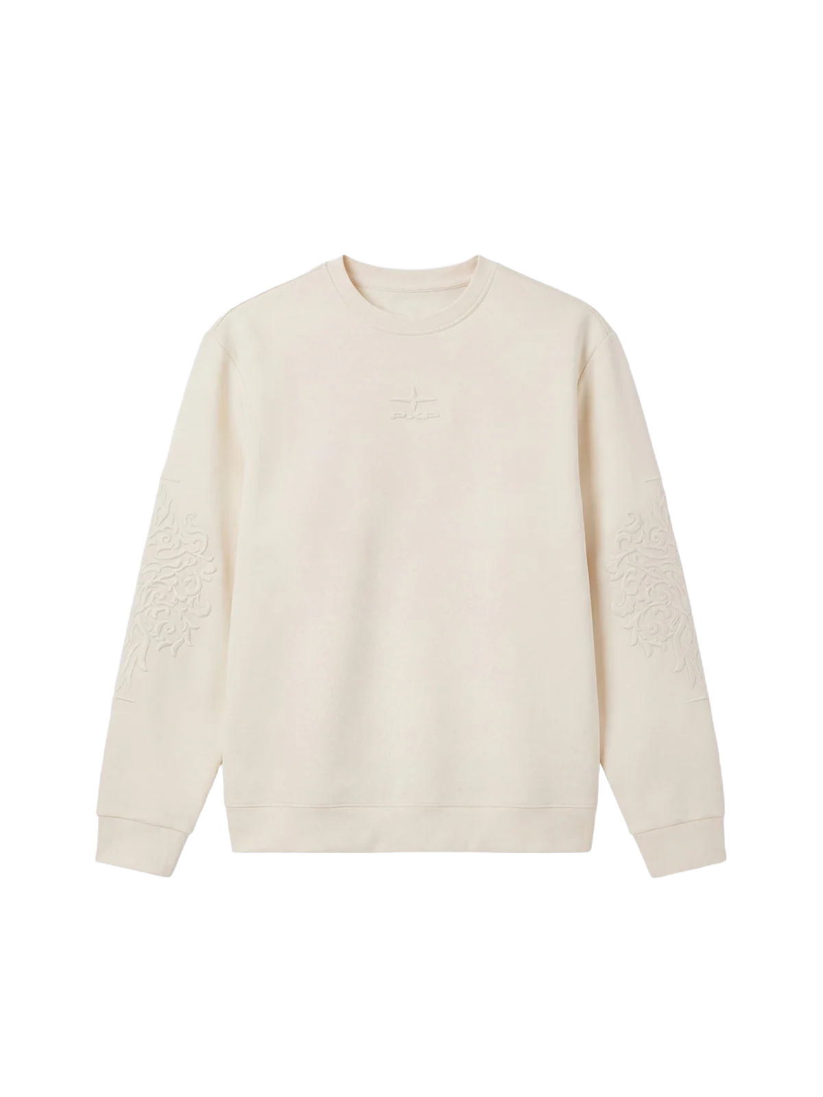 SUDADERA CUELLO REDONDO CON RELIEVE - BEIGE - PROJECT X PARIS | PXP-2622325-CC