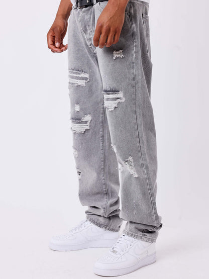 VAQUEROS SKINNY ROTOS - GRIS - PROJECT X PARIS | 2694466_JG