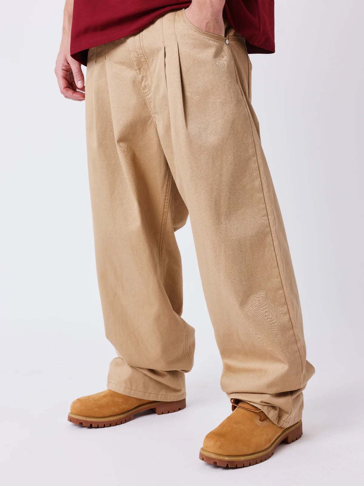 PANTALÓN TELA CON PINZAS CLASSY - BEIGE - PROJECT X PARIS | 2694474_BG 2544165_BK