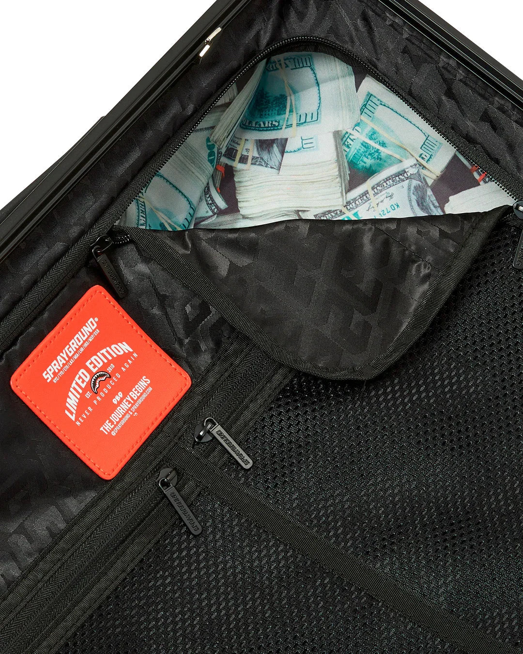 MALETA DE CABINA “CENTER RIP REVEALING GRAY" - NEGRO - SPRAYGROUND | 910CL323NSZ