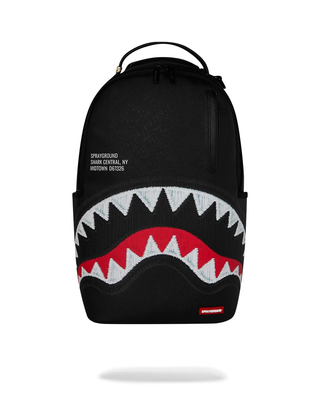 MOCHILA SHARK CENTRAL BLACK EMBROIDERED BACKPACK - NEGRO - SPRAYGROUND | 910B9629NSZ