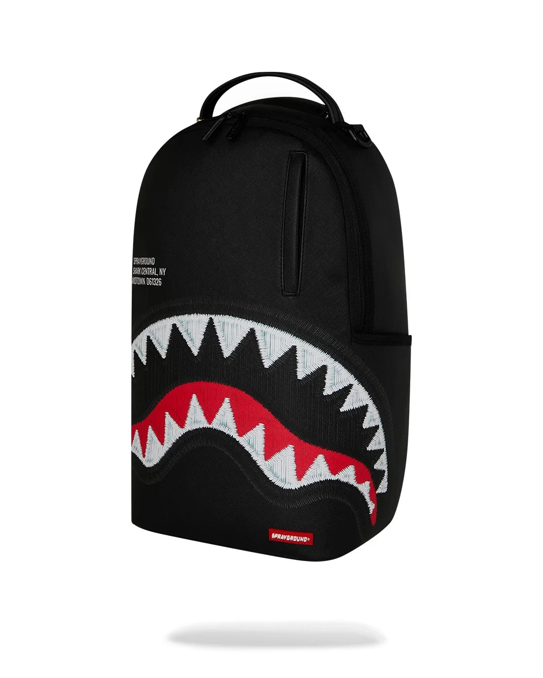 MOCHILA SHARK CENTRAL BLACK EMBROIDERED BACKPACK - NEGRO - SPRAYGROUND | 910B9629NSZ