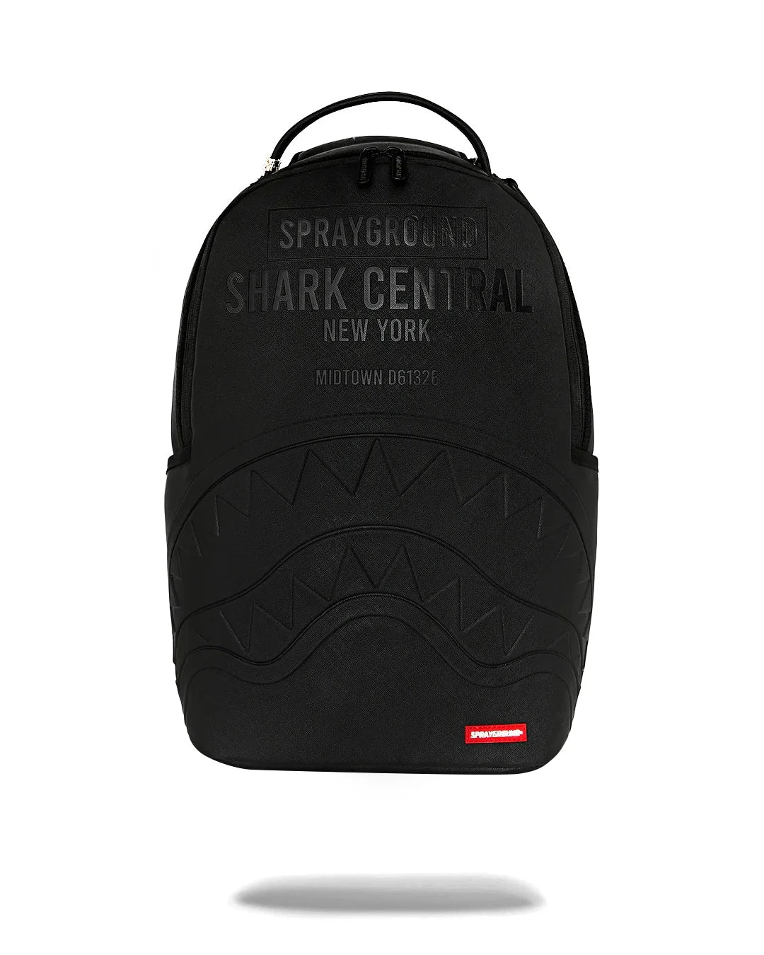 MOCHILA SHARK CENTRAL EMBOSSED BLACK NYLON BACKPACK - NEGRO - SPRAYGROUND | 910B9626NSZ