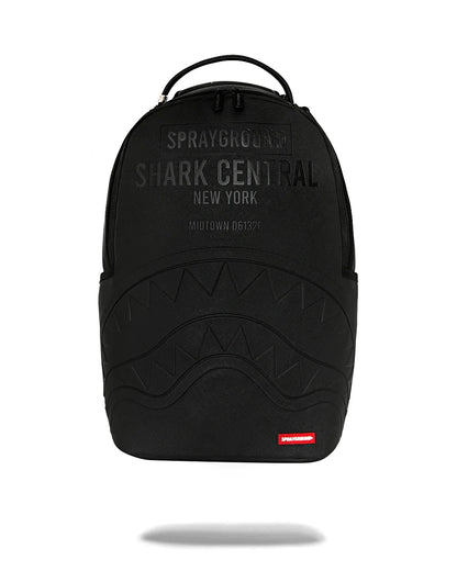 MOCHILA SHARK CENTRAL EMBOSSED BLACK NYLON BACKPACK - NEGRO - SPRAYGROUND | 910B9626NSZ
