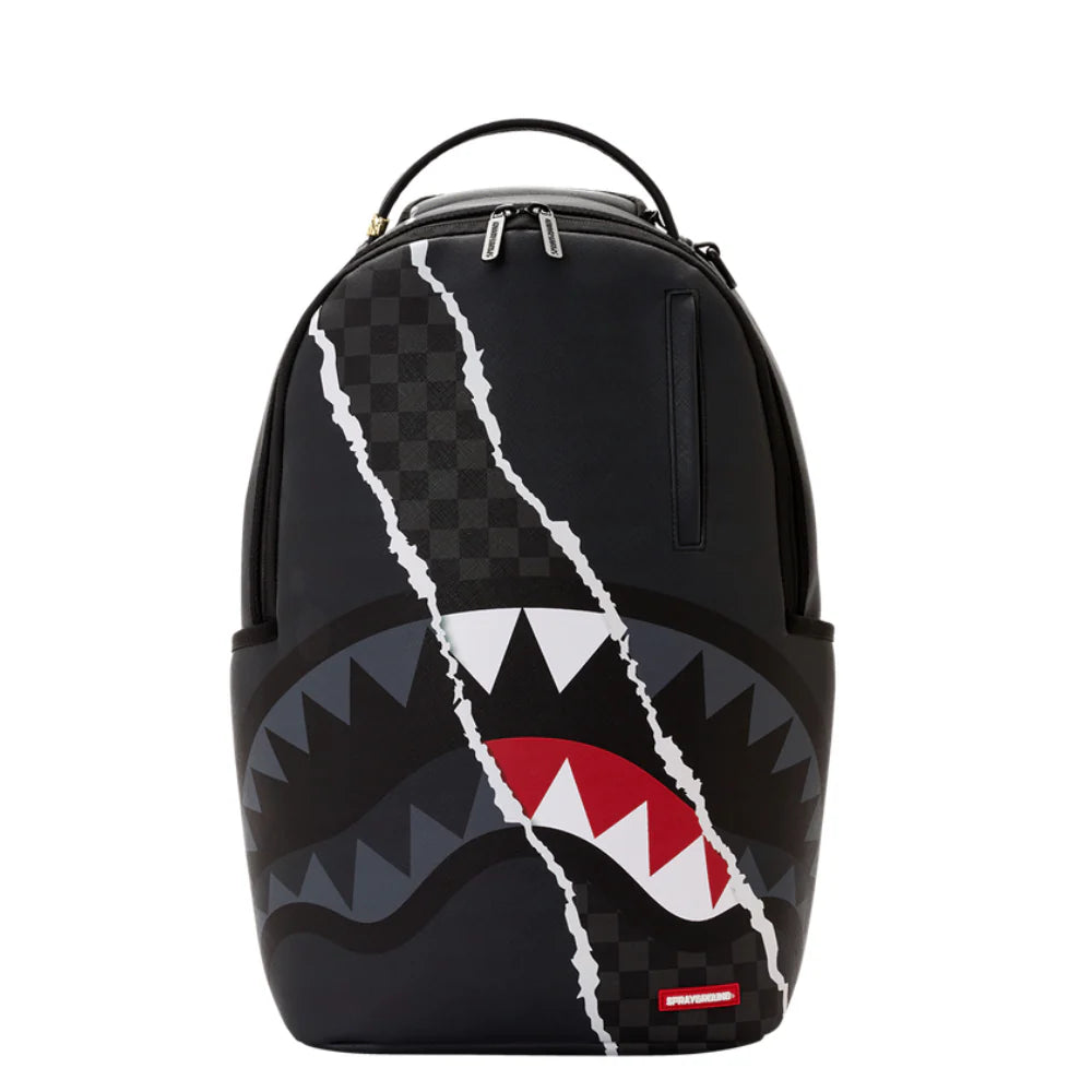 MOCHILA CENTER RIP REVEALING GRAY CHECK BACKPACK - NEGRO - SPRAYGROUND | 910B8502NSZ