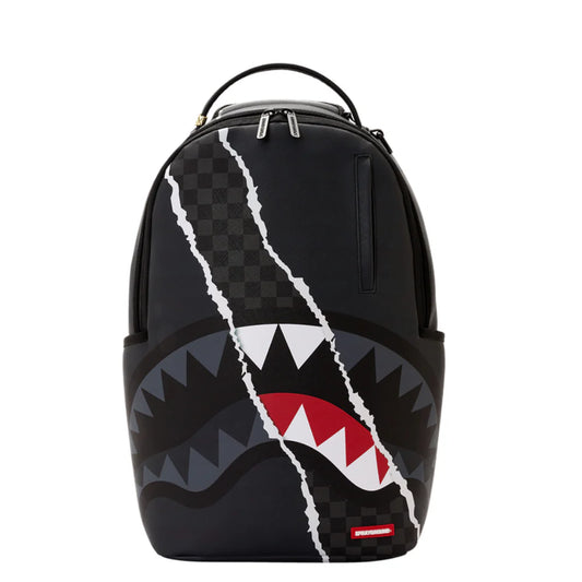 MOCHILA CENTER RIP REVEALING GRAY CHECK BACKPACK - NEGRO - SPRAYGROUND | 910B8502NSZ