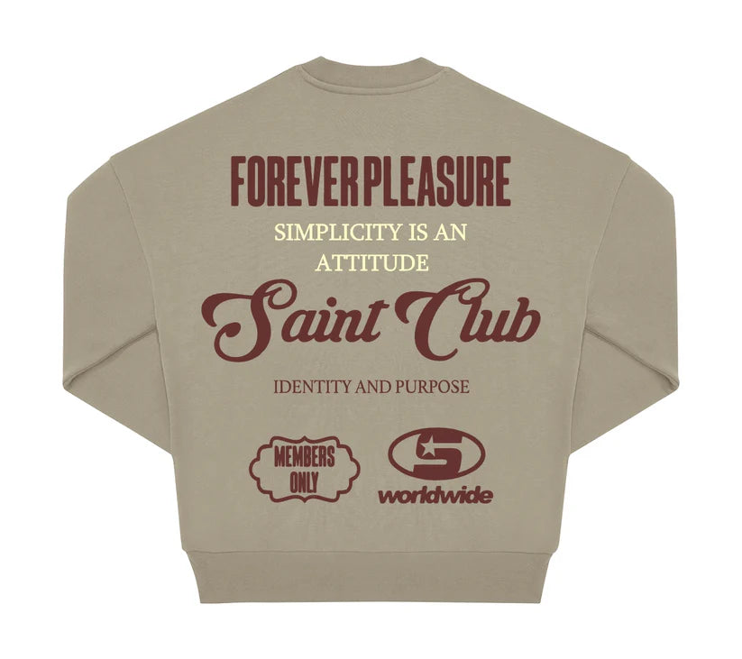 SUDADERA "LOGO DEPT" - BEIGE - SAINT DEPT