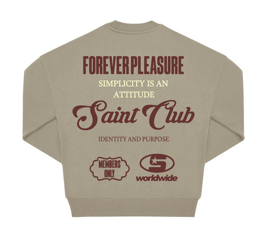 SUDADERA "LOGO DEPT" - BEIGE - SAINT DEPT