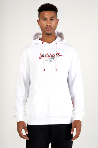 SUDADERA CON CAPUCHA "FASHION BEAR" - BLANCO/ROJO- LOUIS VENDOME PARIS | LV L05