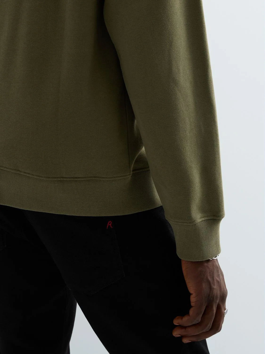 SUDADERA DE ALGODÓN CON PARCHES - VERDE - REPLAY | M13LR .001.7242NW