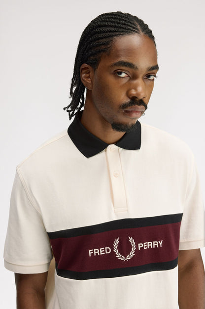 POLO PANEL BORDADO - BEIGE - FRED PERRY | M2421 560