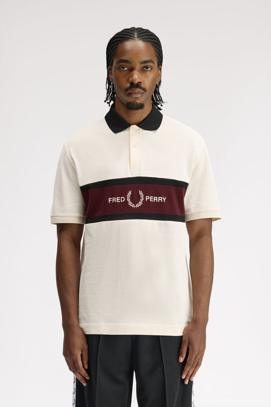 POLO PANEL BORDADO - BEIGE - FRED PERRY | M2421 560