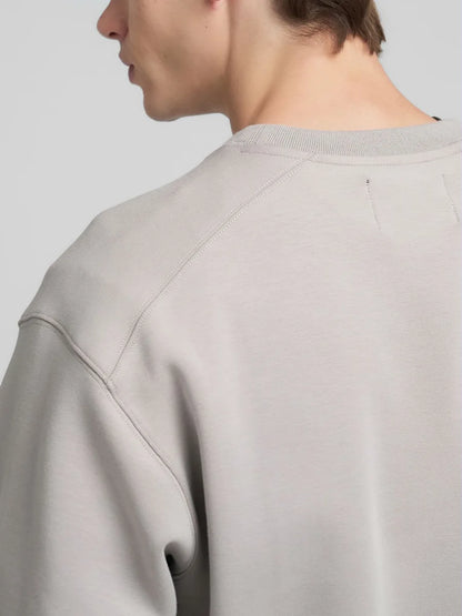 SUDADERA DE CUELLO REDONDO CON INSCRIPCIÓN BORDADA - GRIS - REPLAY | M3175 .000.23655