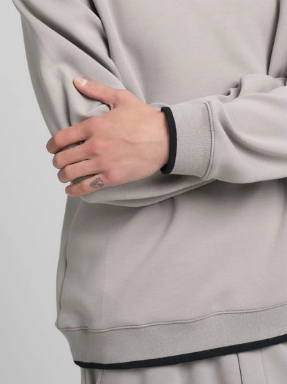 SUDADERA DE CUELLO REDONDO CON INSCRIPCIÓN BORDADA - GRIS - REPLAY | M3175 .000.23655