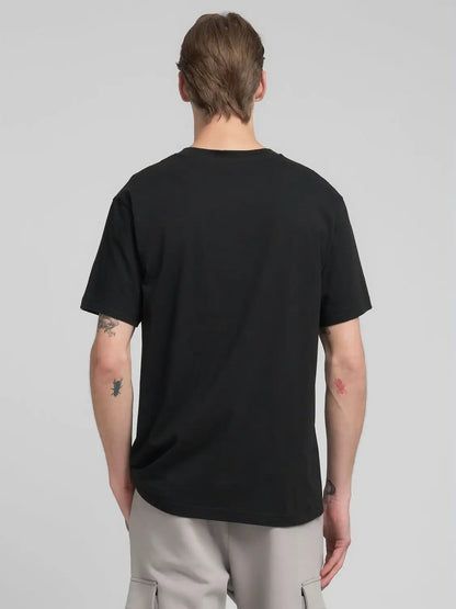 CAMISETA CON ESTAMPADO "ROCK" - NEGRO - REPLAY | M3225 .000.2660