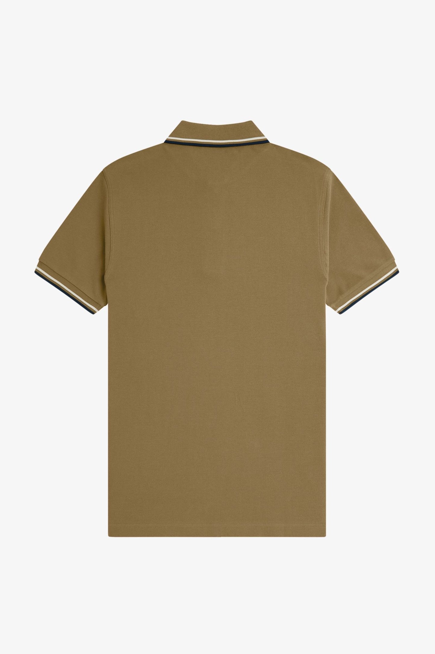POLO RIBETE CON DOS FRANJAS - MARRÓN - FRED PERRY | M3600 Z60