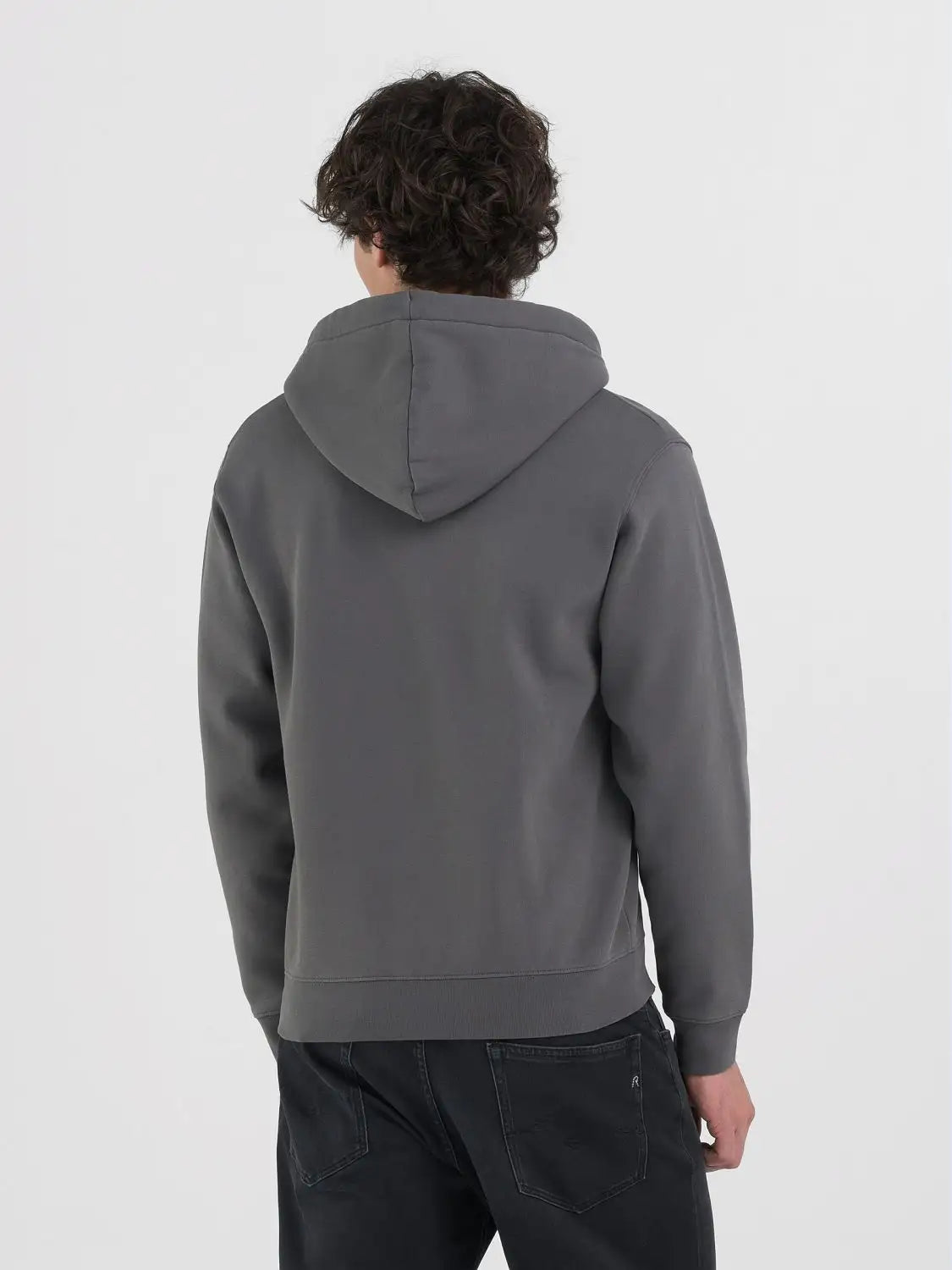 SUDADERA CON CAPUCHA Y CREMALLERA - GRIS - REPLAY | M6924.000.23736P